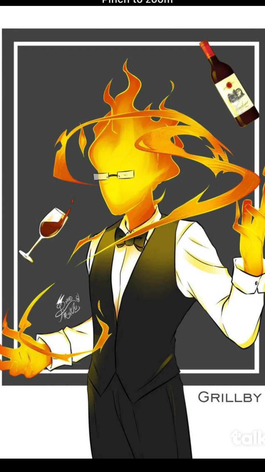 ai character: Grilby  background