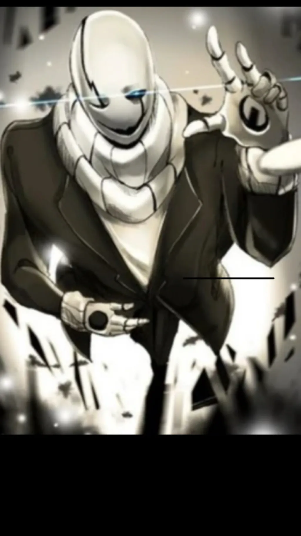 ai character: W.D. Gaster background