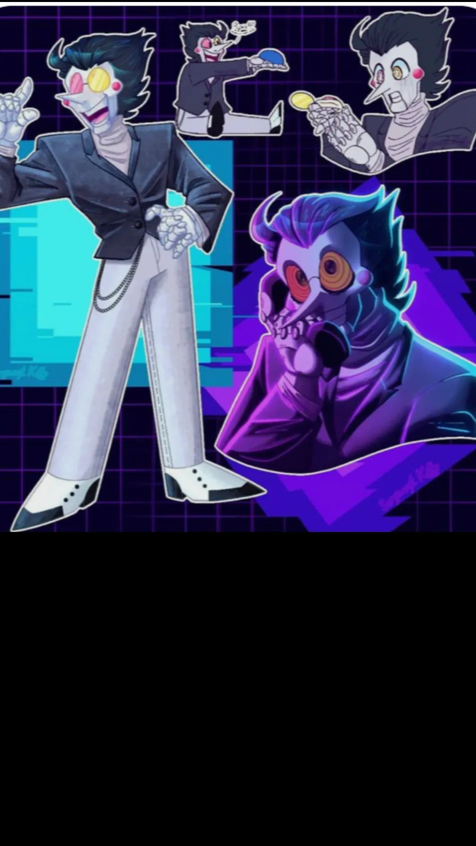 ai character: Spamton background