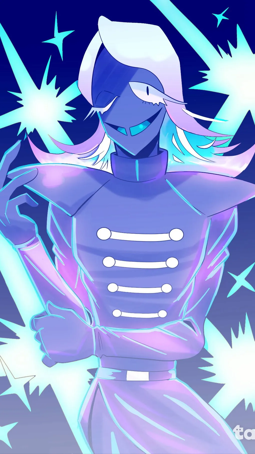 ai character: Rouxls kaard  background