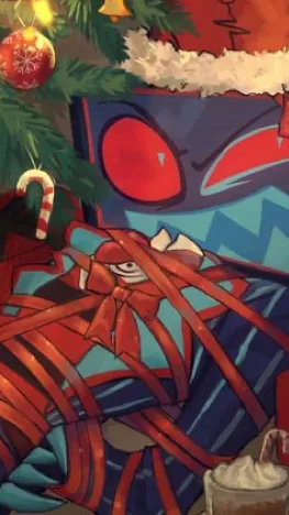 ai character: Vox(Xmas) background