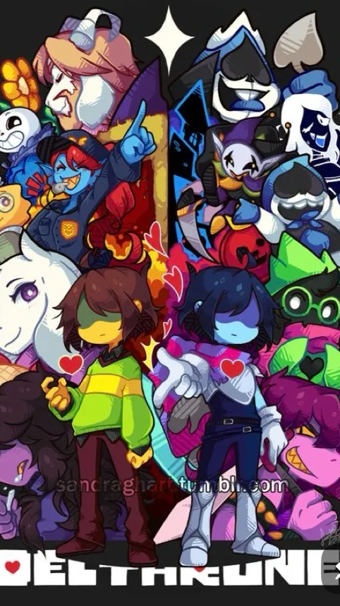 ai character: Deltarune new year background