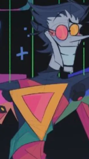 ai character: Spamton neo background