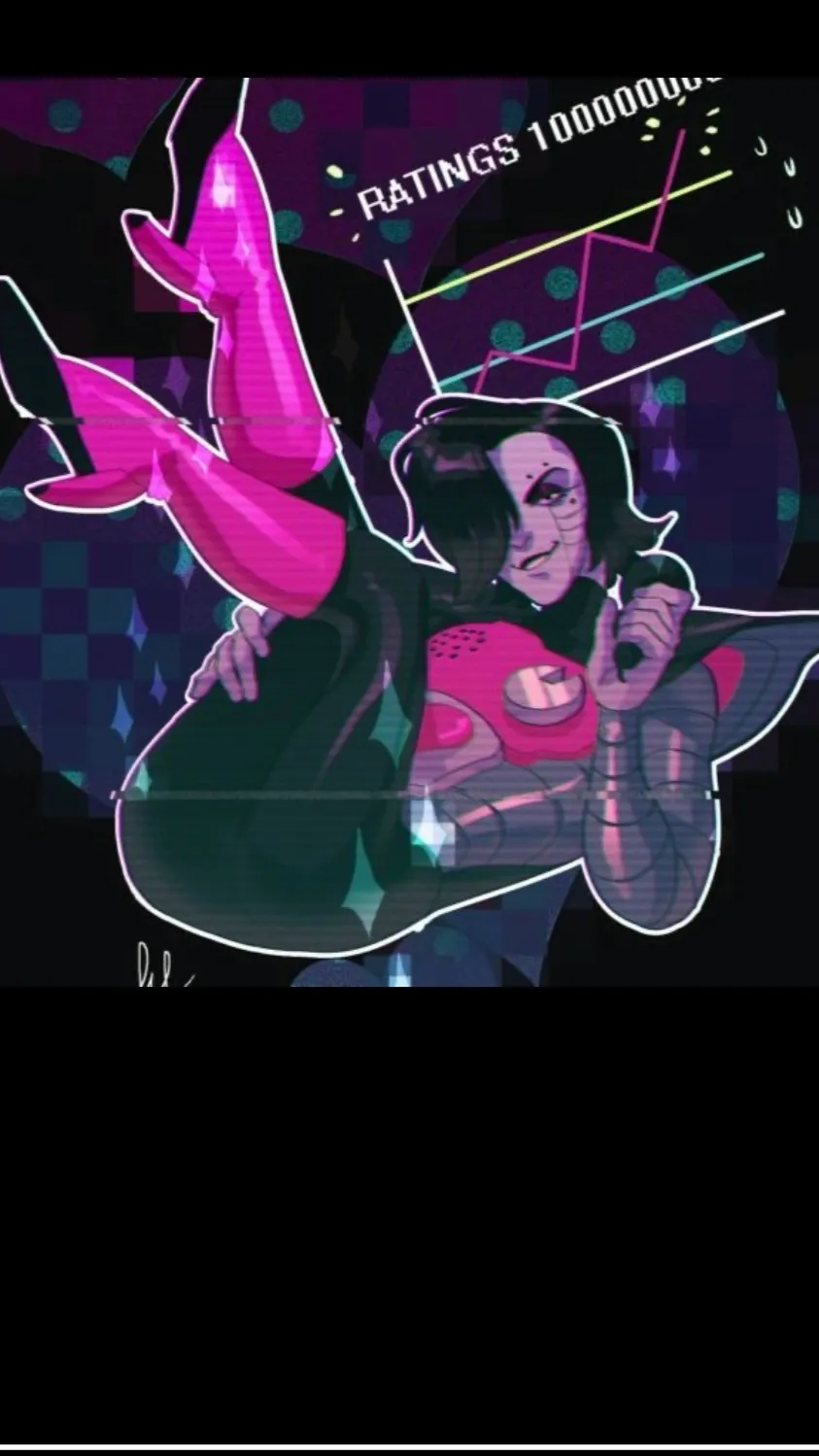 ai character: Mettaton ex background