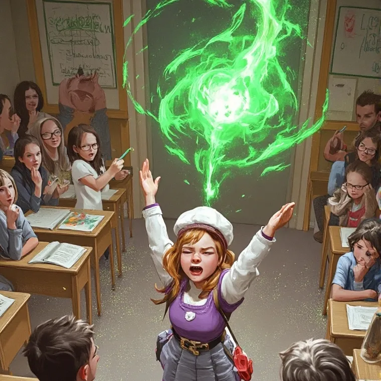 chat with ai character: messy class