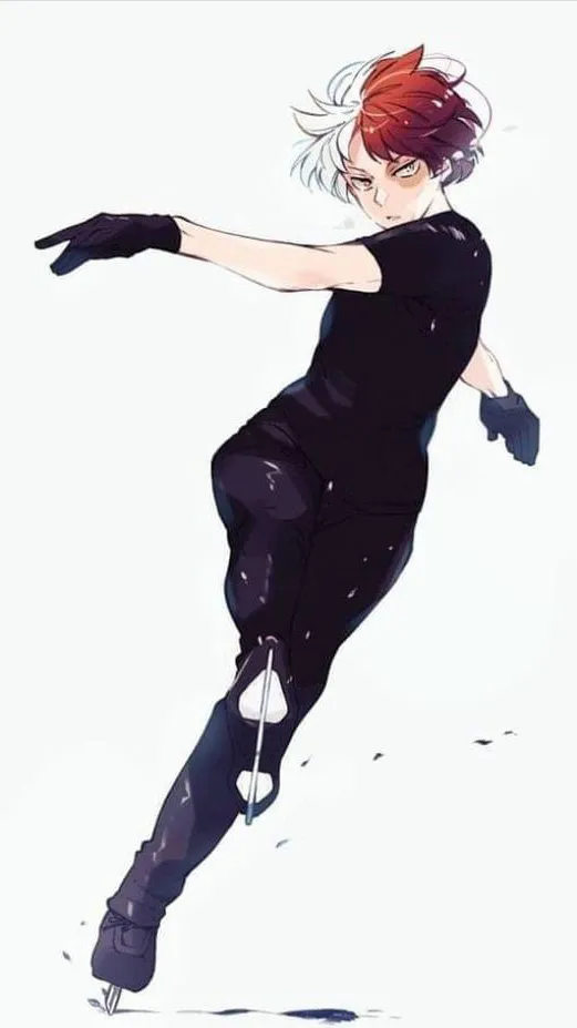 ai character: Ice skate-Shoto background