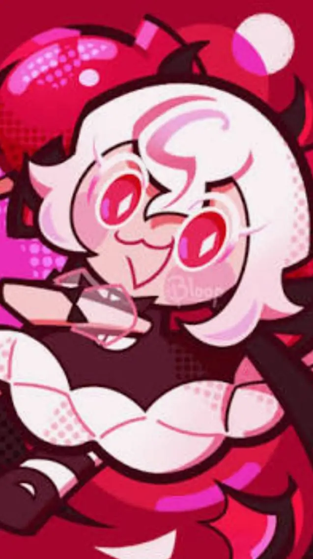 ai character: Candy apple Cookie background