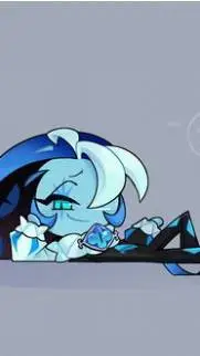 ai character: shadow milk cookie background