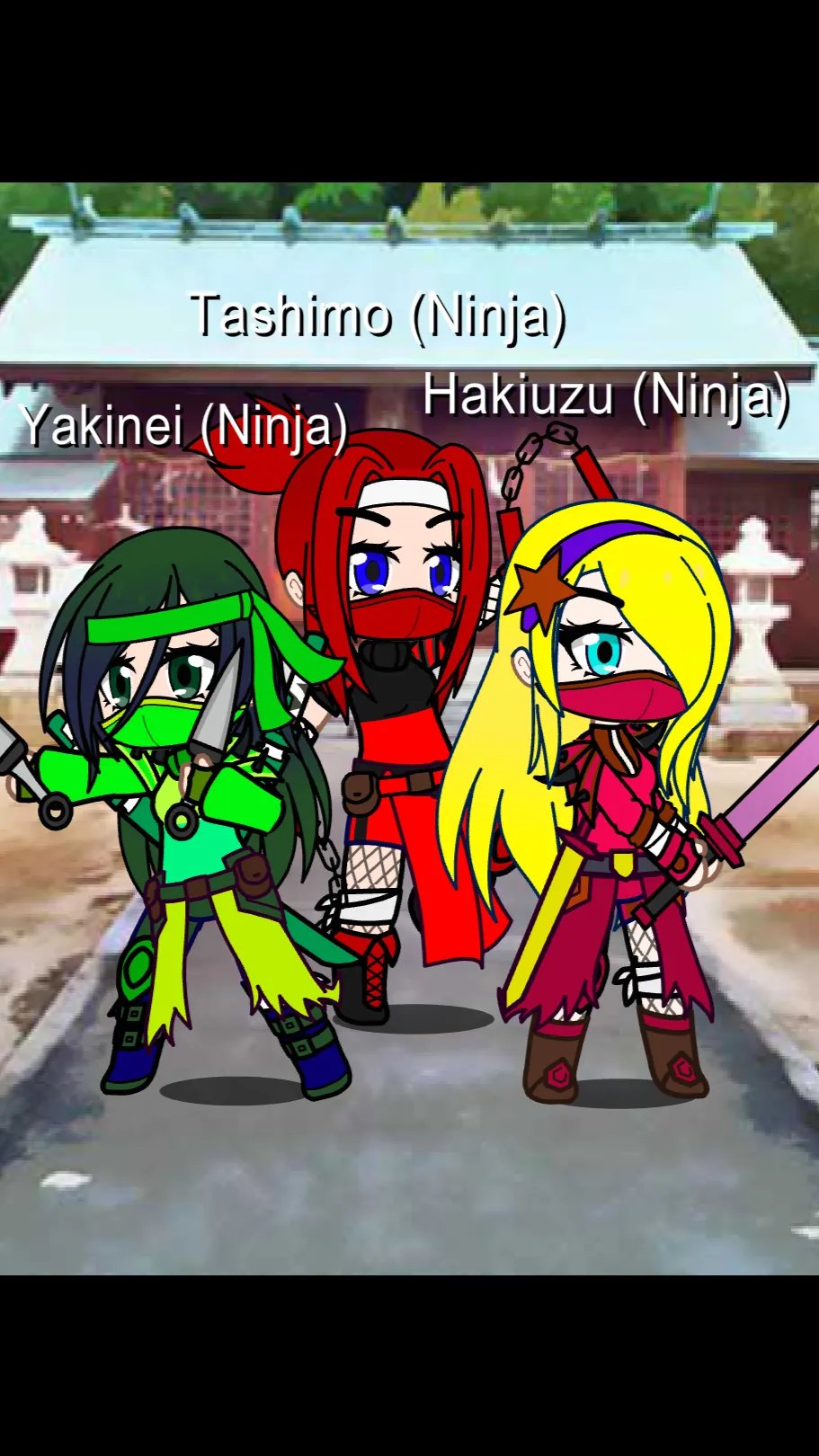 ai character: Gacha Club Ninjas background