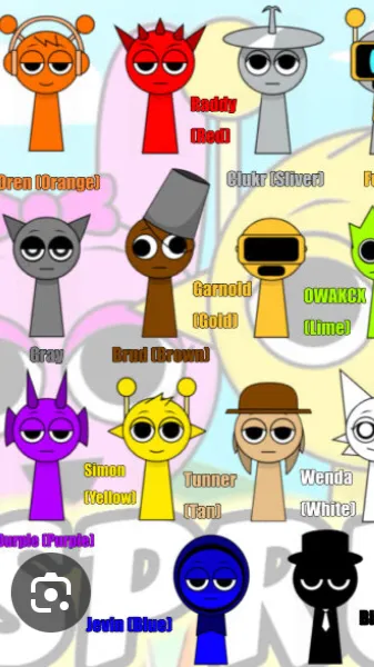 ai character: Sprunki ships  background