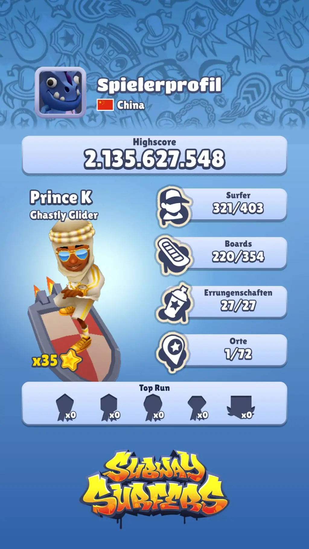 ai character: Subway surfer  background