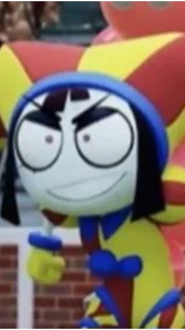 ai character: Evil pomni  background