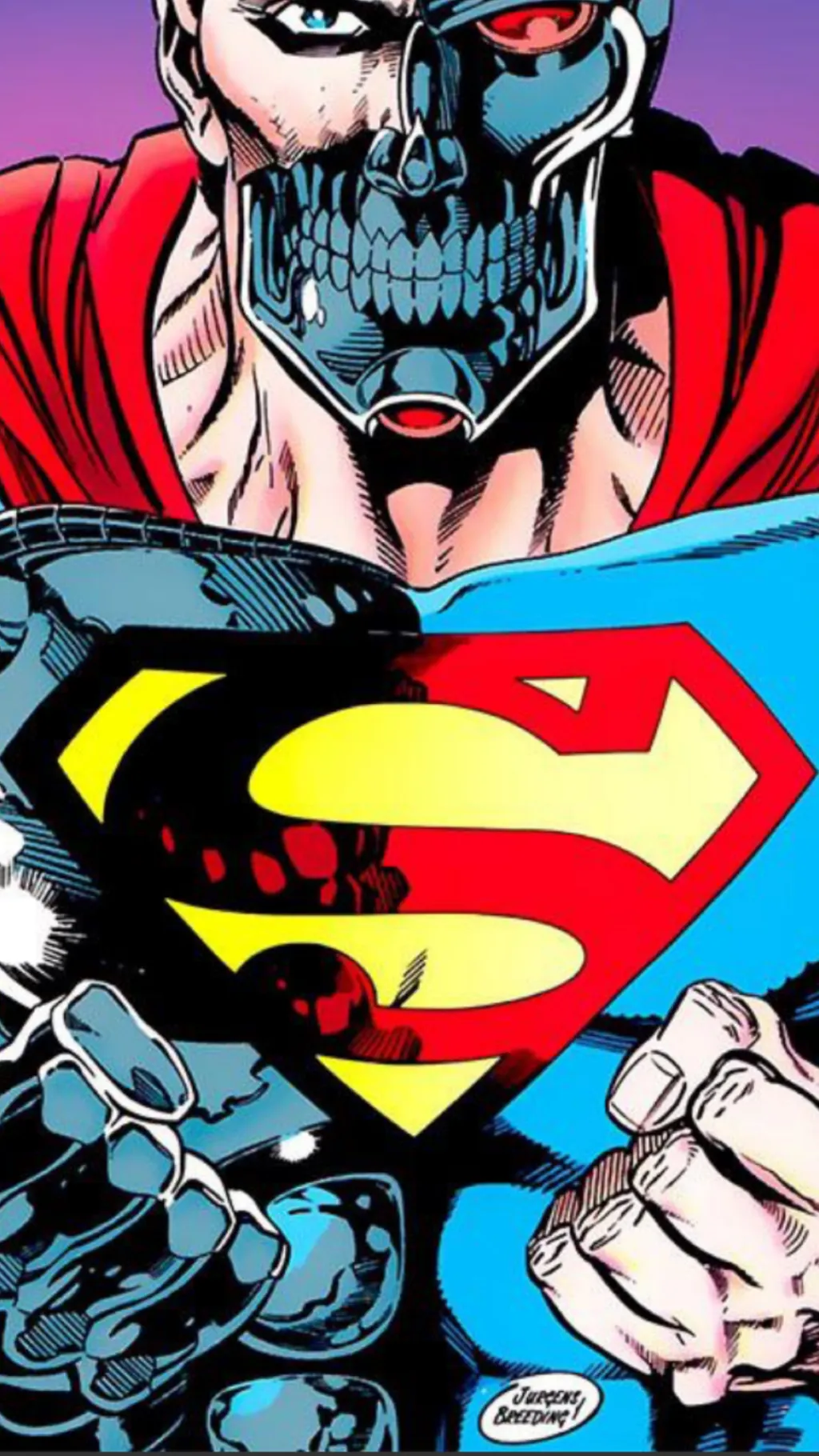 ai character: Cyborg Superman background