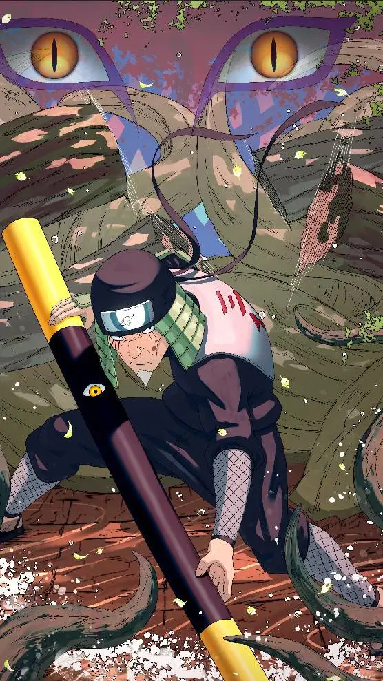 ai character: Hiruzen  background