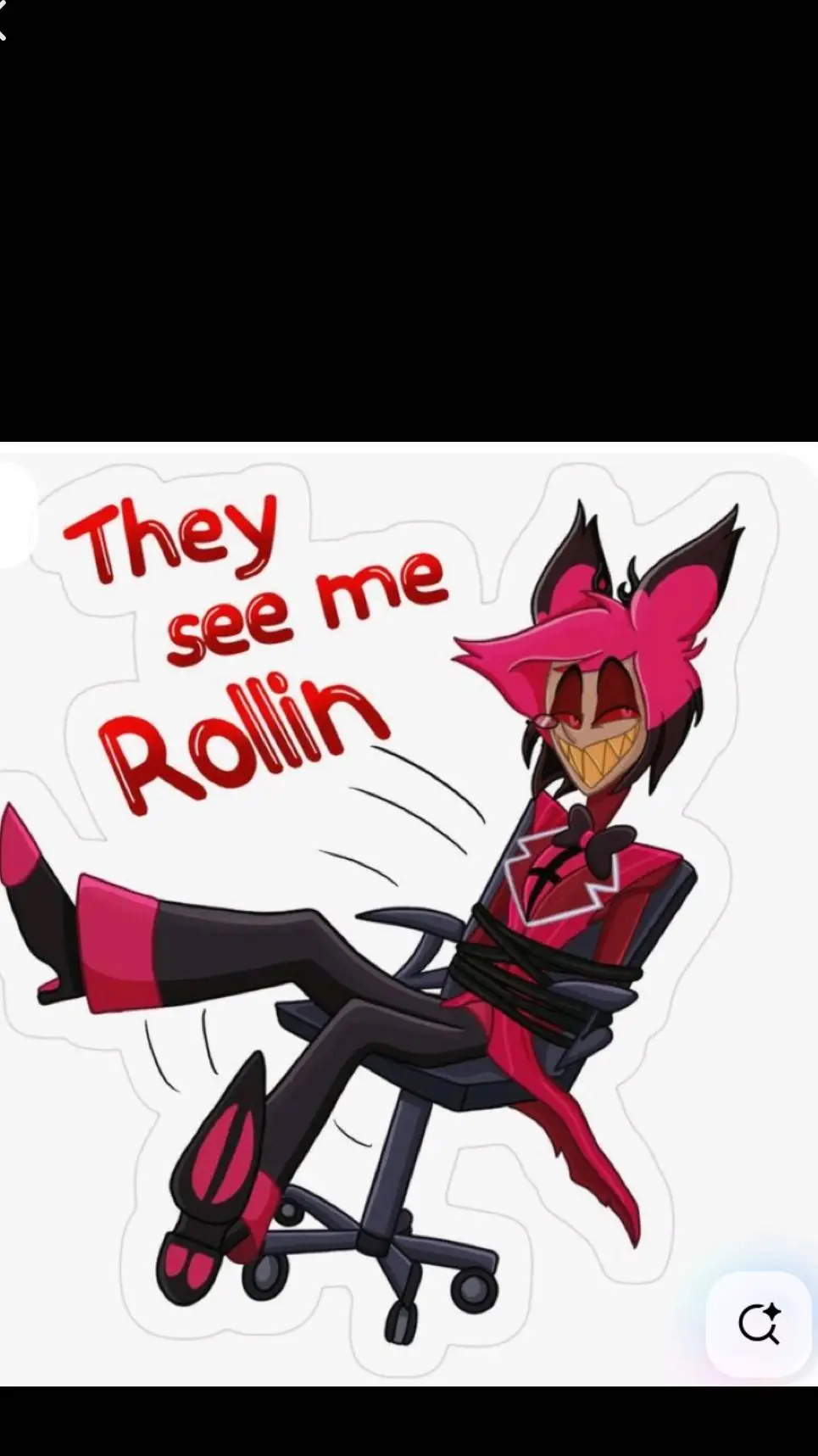 ai character: Radiostaticflower background