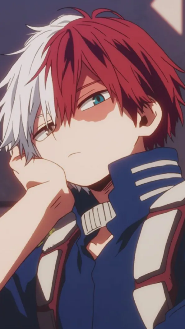 ai character: Shoto Todoroki  background