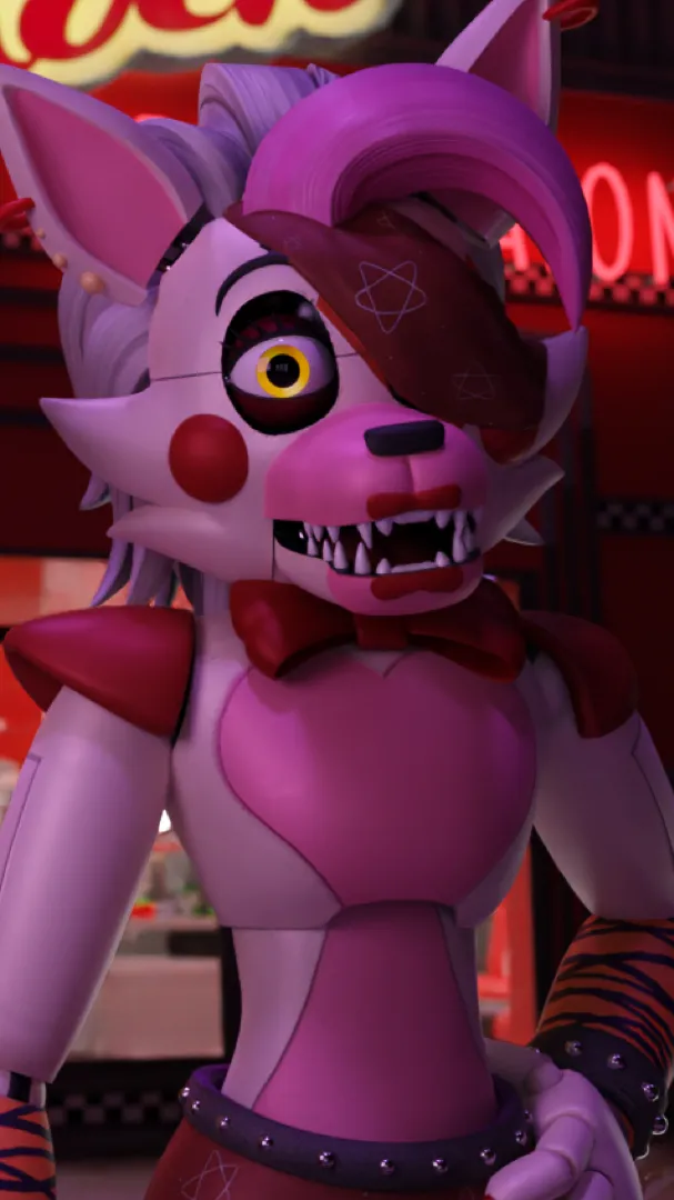 ai character: Glamrock Mangle background