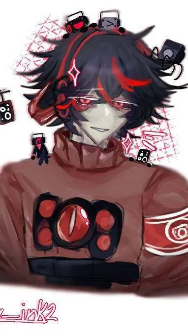ai character: Titan speaker man  background