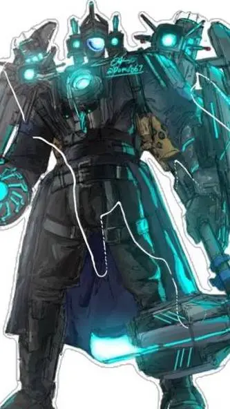 ai character: Titancameraman 3.0 background