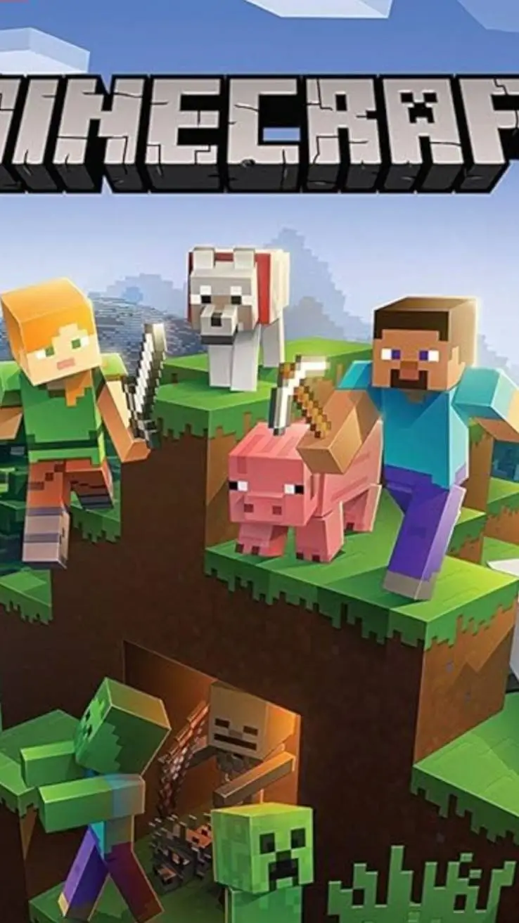 ai character: Minecraft background