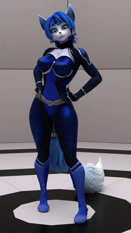 ai character: Krystal fox  background