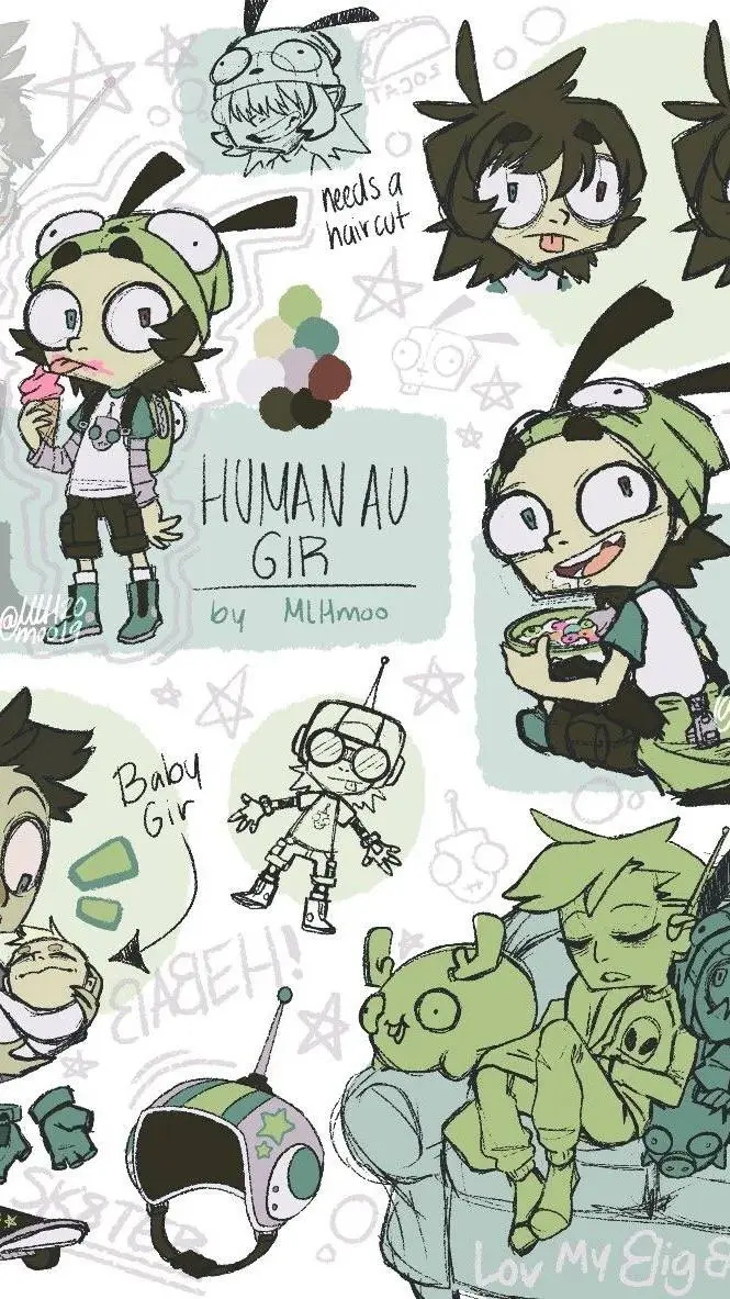 ai character: Human GIR (Sick) background