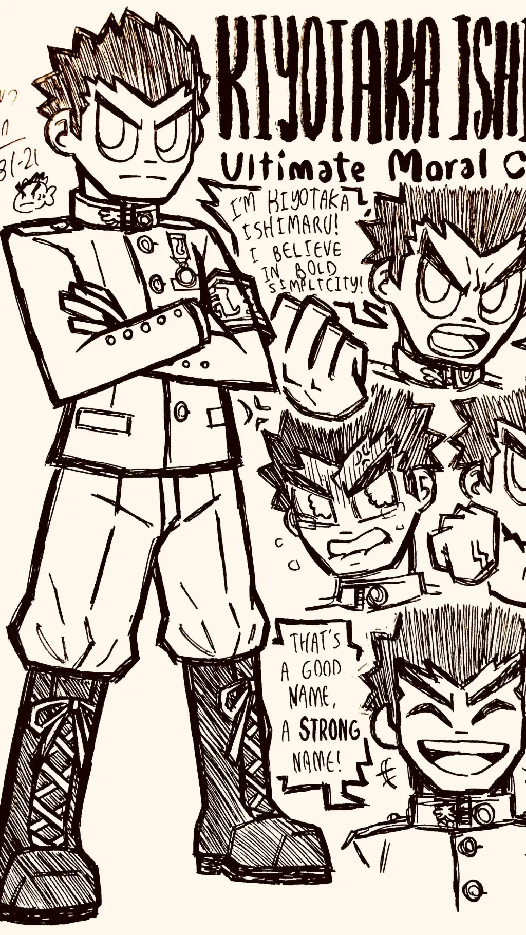 ai character: Autistic Kiyotaka background