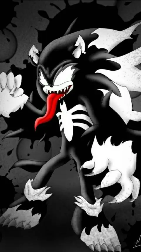 ai character: venom Sonic background