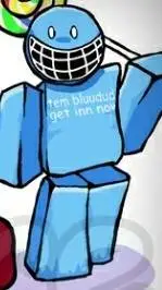 ai character: bluudud background