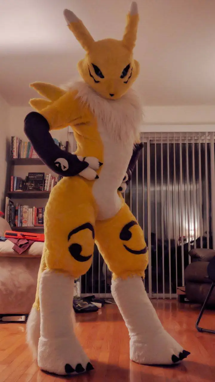 ai character: Renamon fursuit background